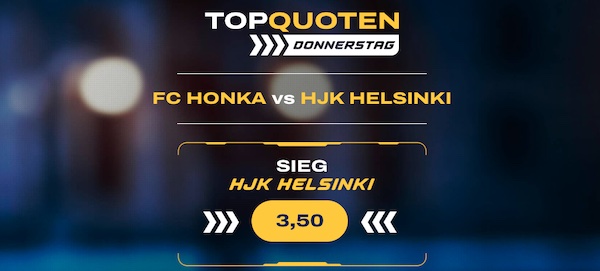 Quote 3.50 bei Admiralbet auf HJK gewinnt gegen Honka