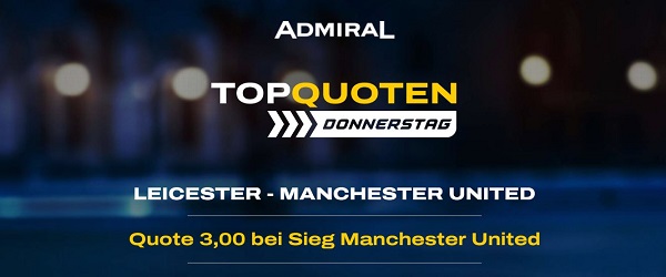 Admiralbet Wette auf Sieg von ManUnited