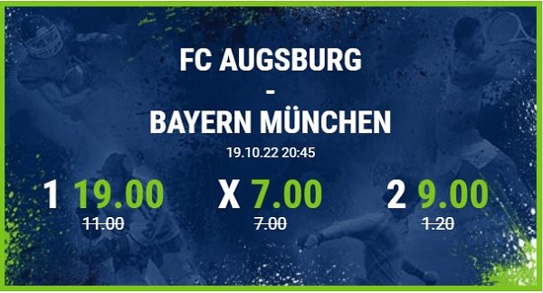 Augsburg gegen Bayern bei Beta at home mit quotenboost