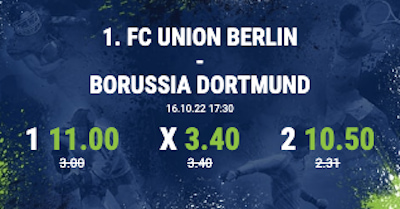 Union Berlin trifft auf Borussia Dortmund und Bet at Home hat einen Qutenboost für euch im Programm!