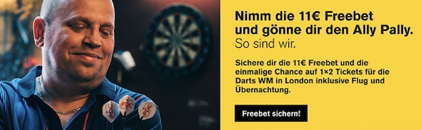 Interwetten verlost Tickets zur Darts WM mit Guthaben