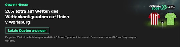 bet365 union berlin wolfsburg wetten mehr gewinn