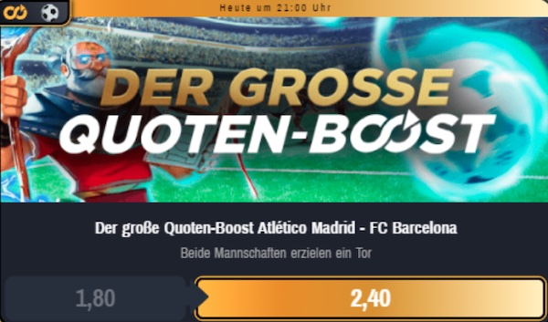 Goldener Boost bei Winamax