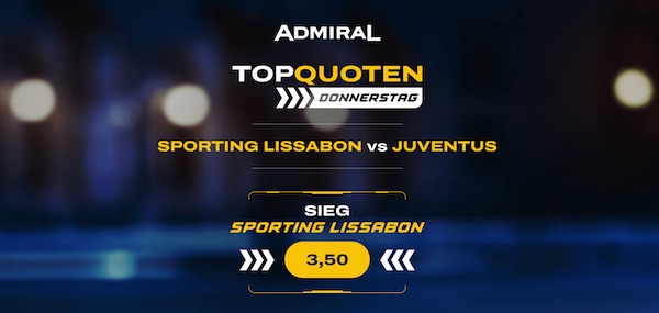 admiral top quoten donnerstag sporting lissabon juventus wetten