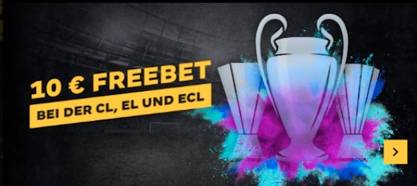 Bet and Get von Cashpoint zum Europapokal - 20€ wetten und 10€ Gratiswette kassieren