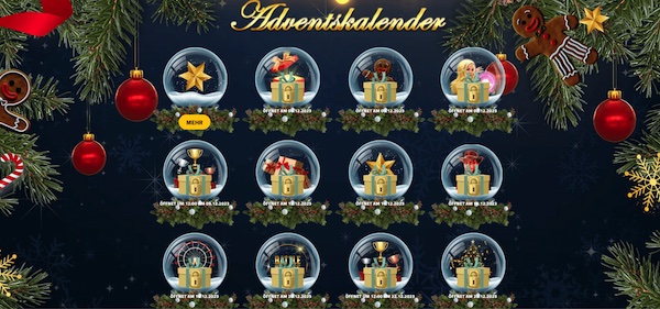 Adventskalender von ADMIRALBET