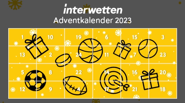 Adventskalender von Interwetten für 2023
