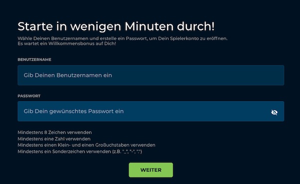 So meldest du dich bei Happybet an