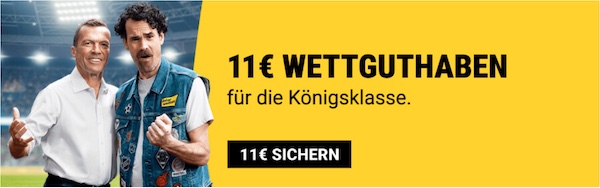 11€ gratis Guthaben von Interwetten zu den Endspielen der europäischen Klubbewerbe!