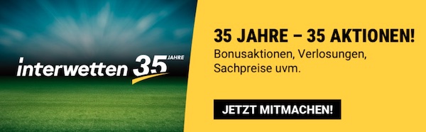 Zahlreiche Preise warten auf dich bei der Interwetten Jubiläumsfeier!