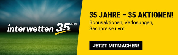 Tolle Preise zum 35-jährigen Jubiläum von Inerwetten
