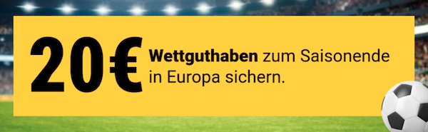 20€ ohne Einzahlung von Interwetten!